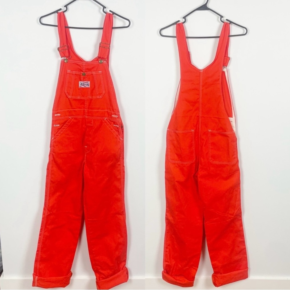 Vintage Red Overalls